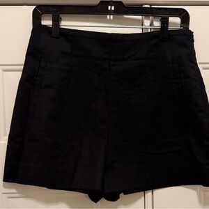 Zara High Waist Black Women's Shorts